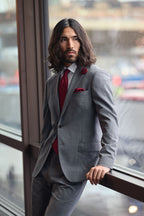 Solid Hankie & Lapel Pin Herren - Swiss-Crafting