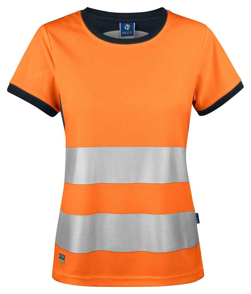 DAMEN T-SHIRT EN ISO 20471 KL. 2