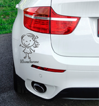 Personalisierte Jungs- und Mädchen-Autoaufkleber – Einzigartig wie Ihre Liebsten!