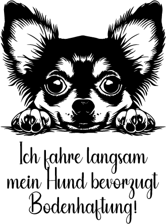 Auto Kleber Chihuahua - Swiss-Crafting